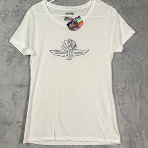 NWT New Indycar White Indianapolis Motor Speedway Tshirt Size XL